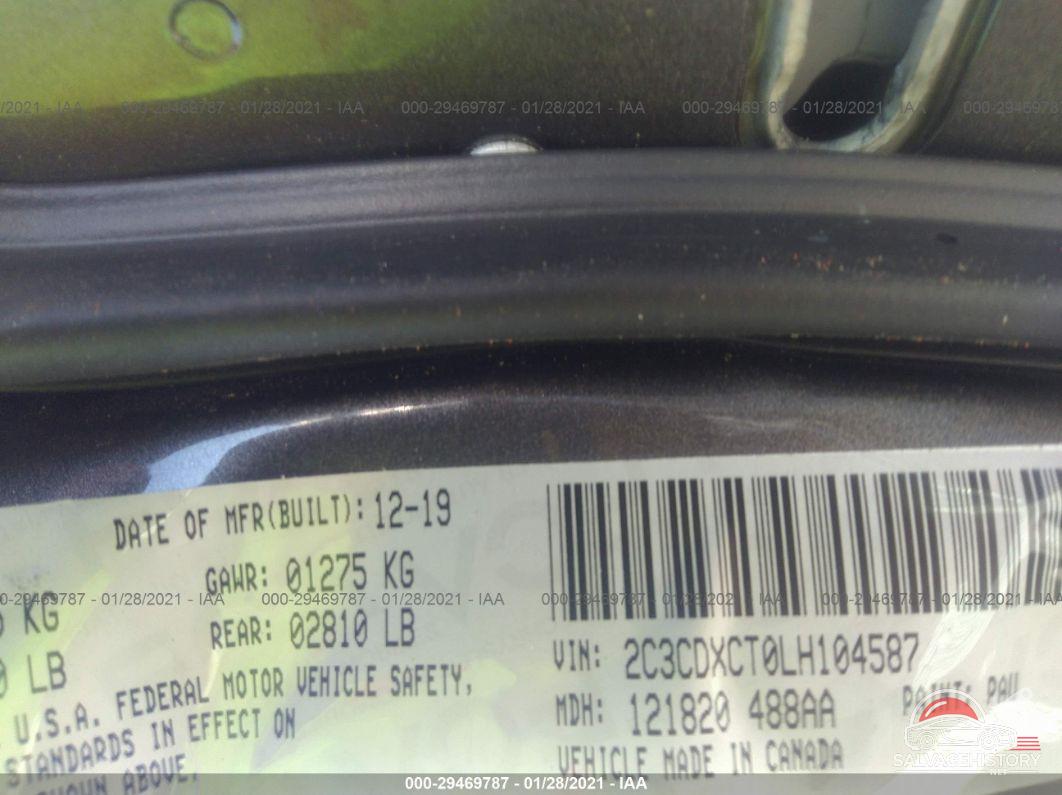 2C3CDXCT0LH104587 2020 DODGE CHARGER photo no. 9