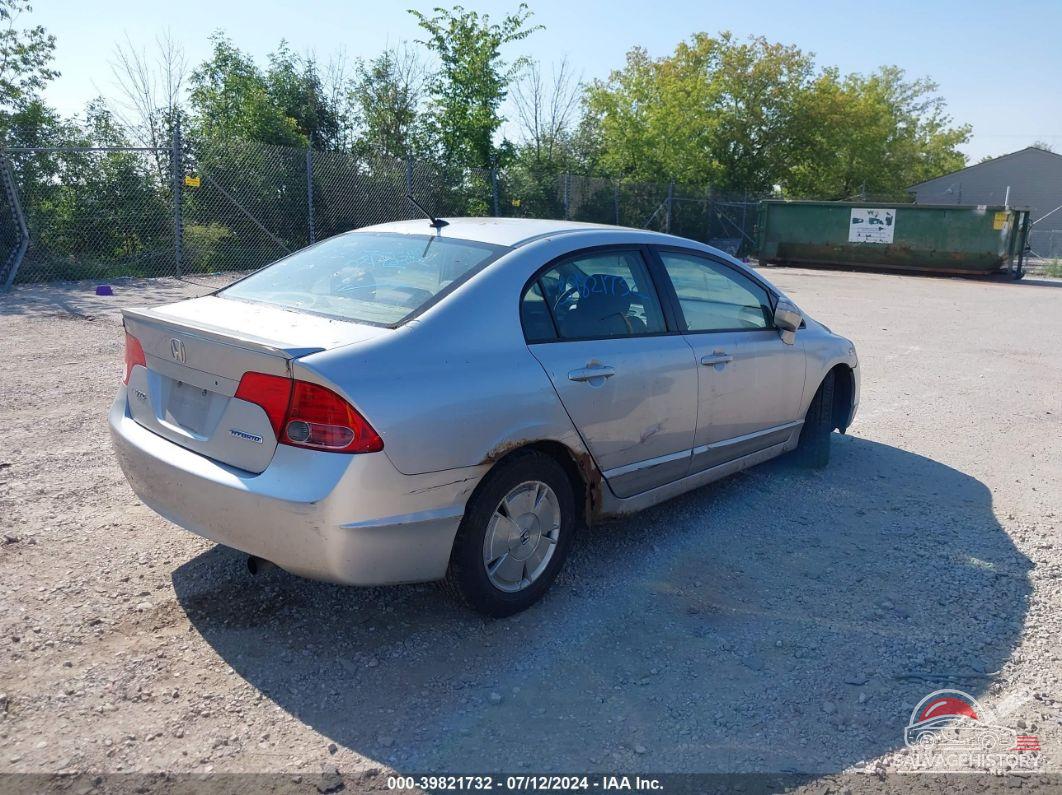 JHMFA36267S010787 2007 HONDA CIVIC HYBRID photo no. 4