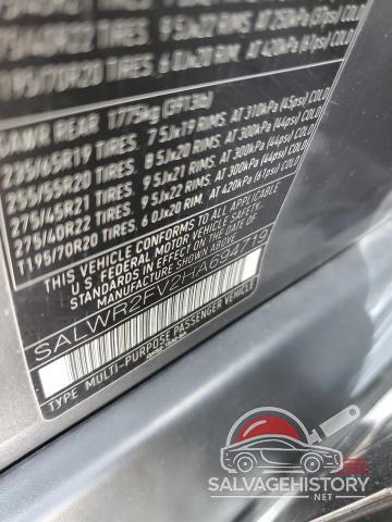 SALWR2FV2HA694719 2017 LAND ROVER RANGEROVER photo no. 13