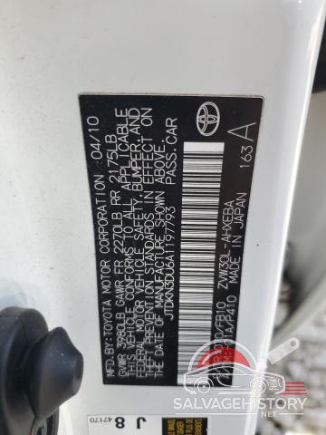 JTDKN3DU6A1197793 2010 TOYOTA PRIUS photo no. 12