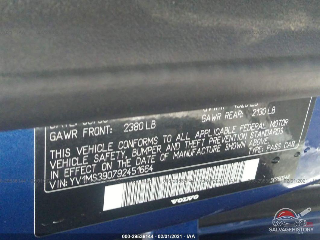 YV1MS390792451664 2009 VOLVO S40 photo no. 9
