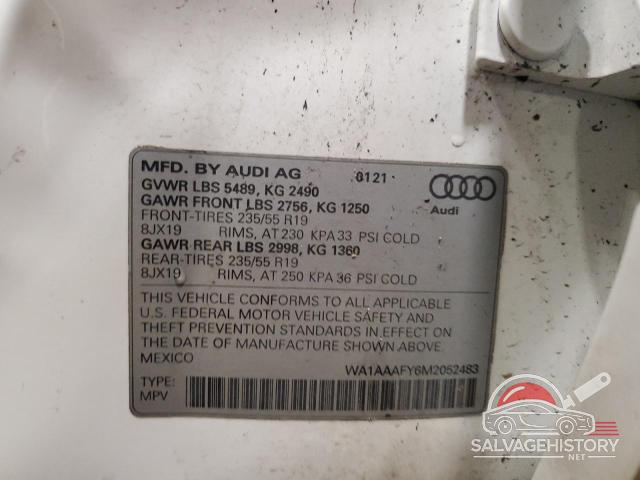 WA1AAAFY6M2052483 2021 AUDI Q5 photo no. 12