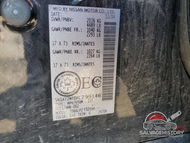 5N1AT2MT0FC799146 2015 NISSAN ROGUE photo no. 13