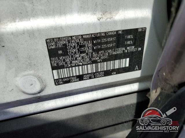 2T3K1RFV7MW168345 2021 TOYOTA RAV4 photo no. 13