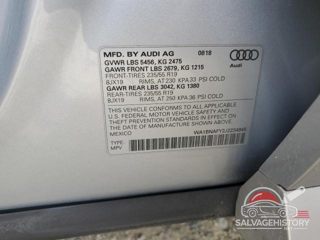 WA1BNAFY2J2234945 2018 AUDI Q5 photo no. 13