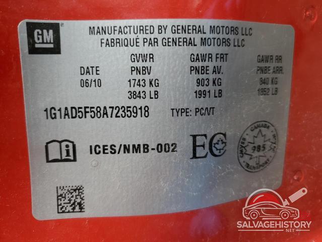 1G1AD5F58A7235918 2010 CHEVROLET COBALT photo no. 12