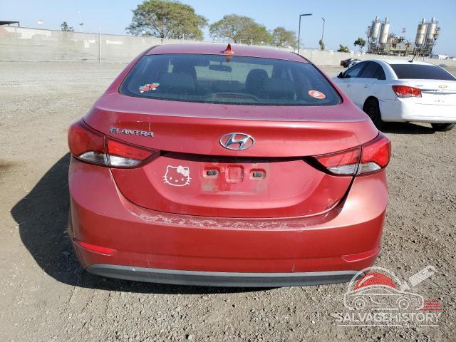 KMHDH4AE4FU250799 2015 HYUNDAI ELANTRA photo no. 6