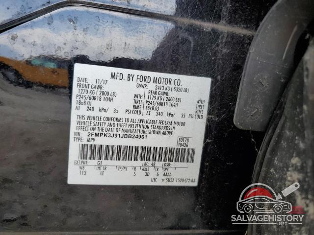 2FMPK3J91JBB24961 2018 FORD EDGE photo no. 13
