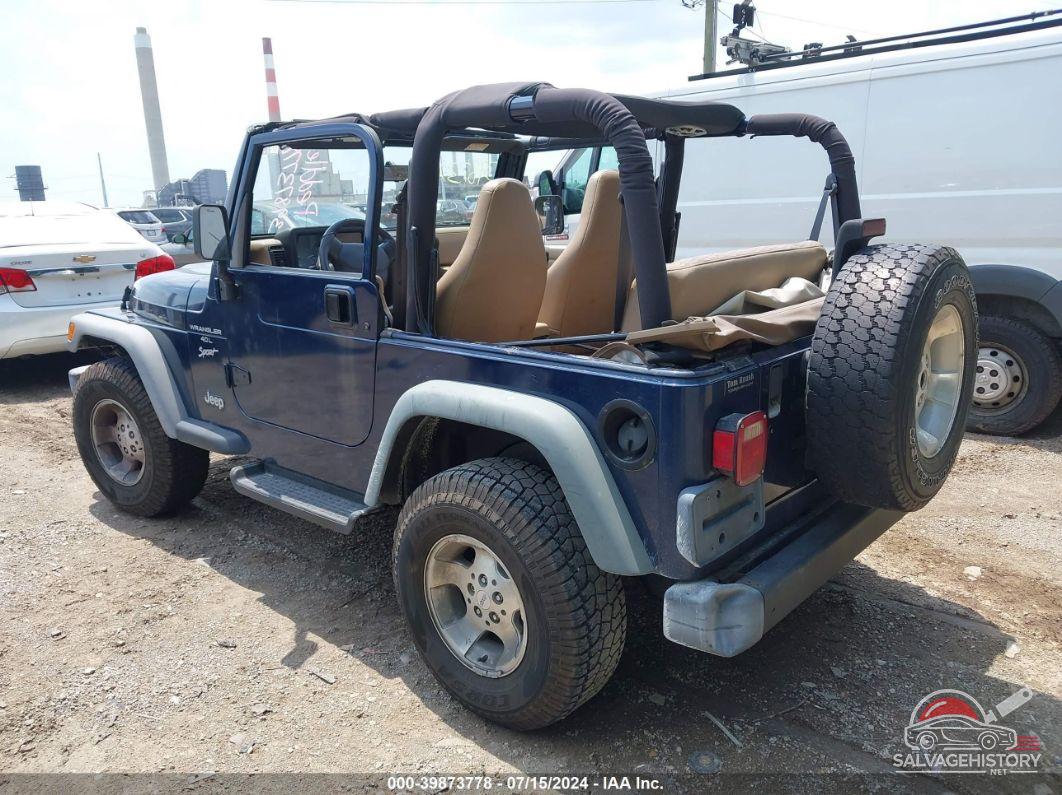 1J4FA49S0YP791081 2000 JEEP WRANGLER / TJ photo no. 3