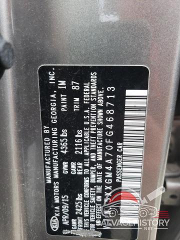 5XXGM4A70FG468713 2015 KIA OPTIMA photo no. 12