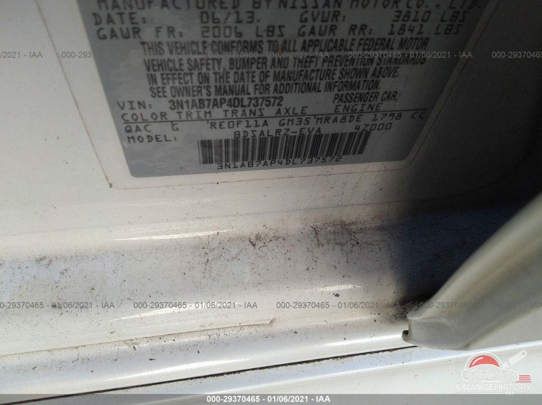 3N1AB7AP4DL737572 2013 NISSAN SENTRA photo no. 9
