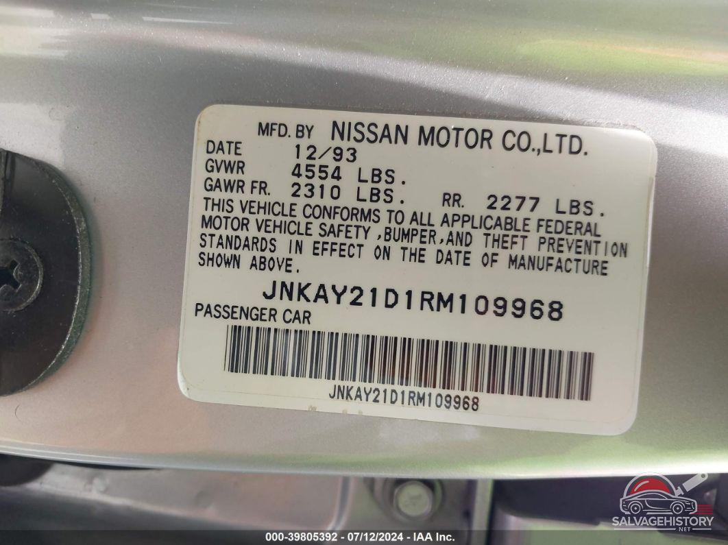 JNKAY21D1RM109968 1994 INFINITI J30 photo no. 9