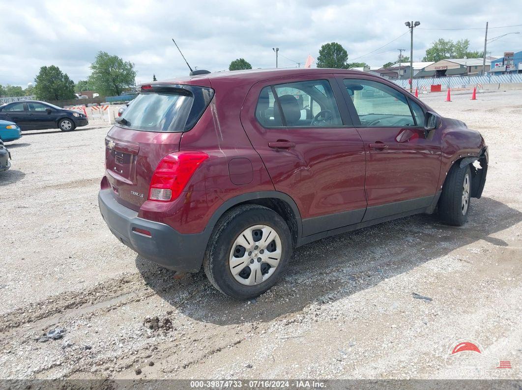 3GNCJKSB2GL257198 2016 CHEVROLET TRAX photo no. 4