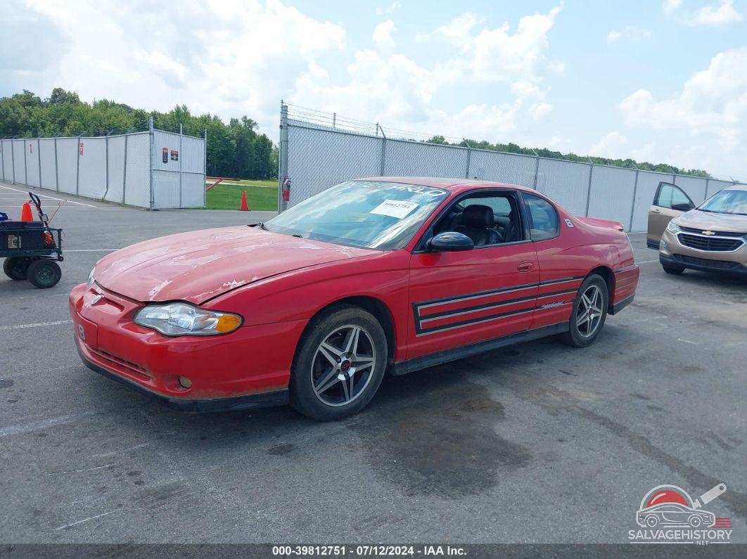 2G1WZ151849330545 2004 CHEVROLET MONTE CARLO photo no. 2