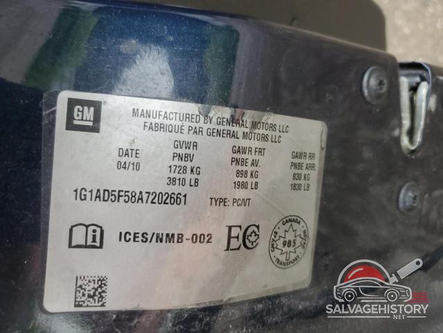 1G1AD5F58A7202661 2010 CHEVROLET COBALT photo no. 12