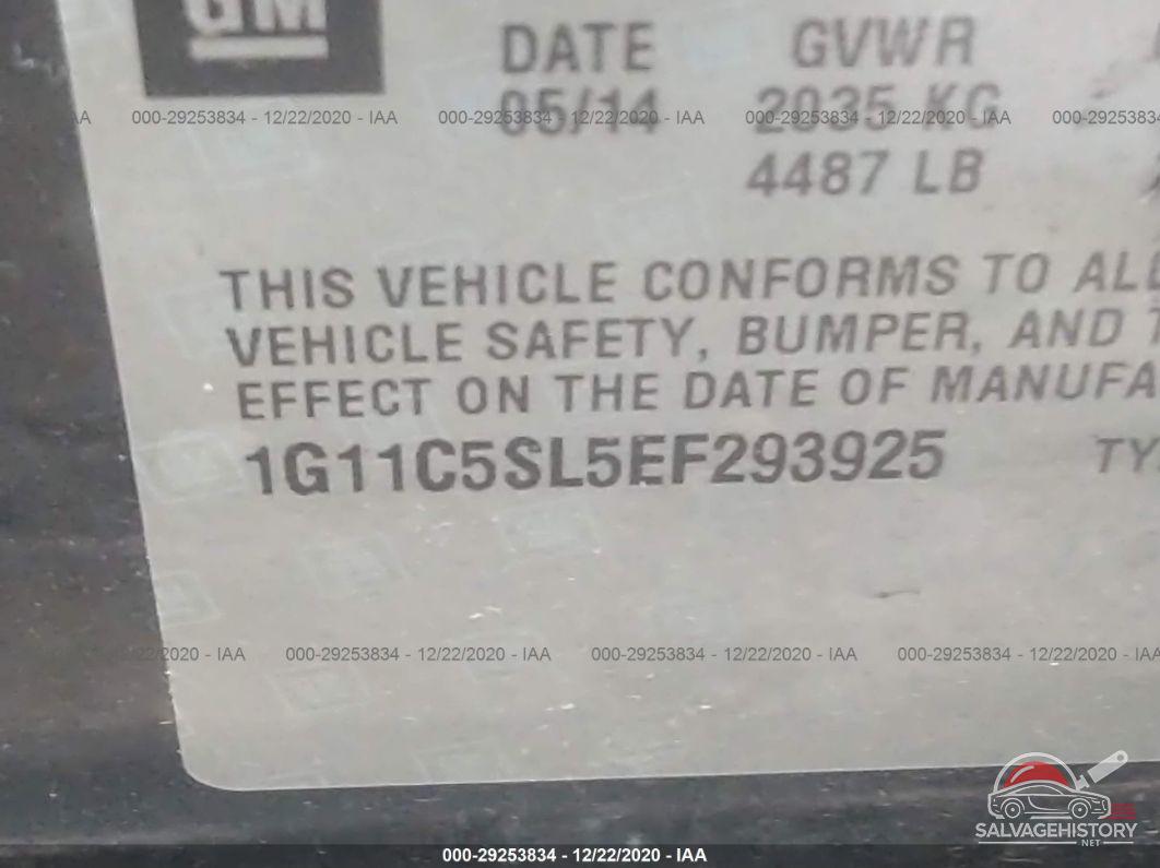 1G11C5SL5EF293925 2014 CHEVROLET MALIBU photo no. 9