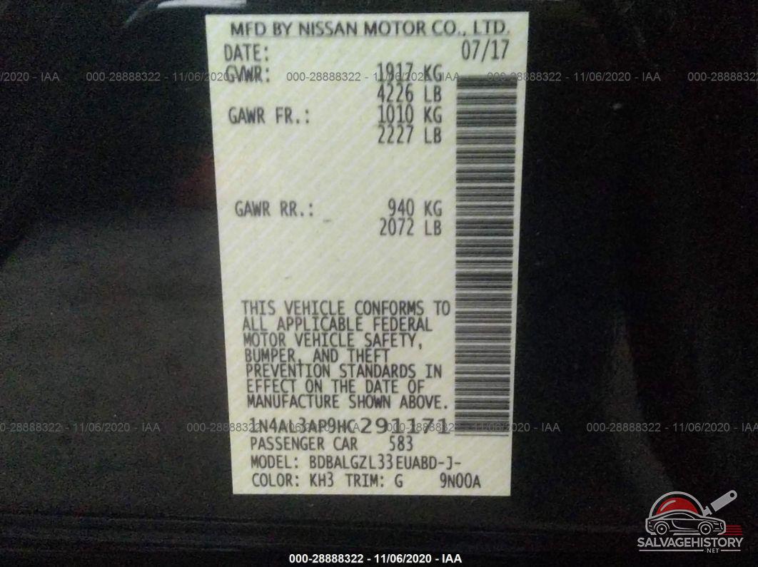1N4AL3AP9HC291171 2017 NISSAN ALTIMA photo no. 9