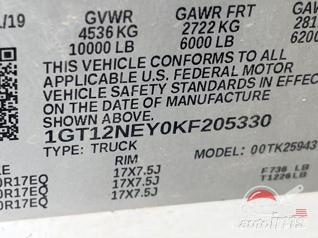 1GT12NEY0KF205330 2019 GMC SIERRA photo no. 9