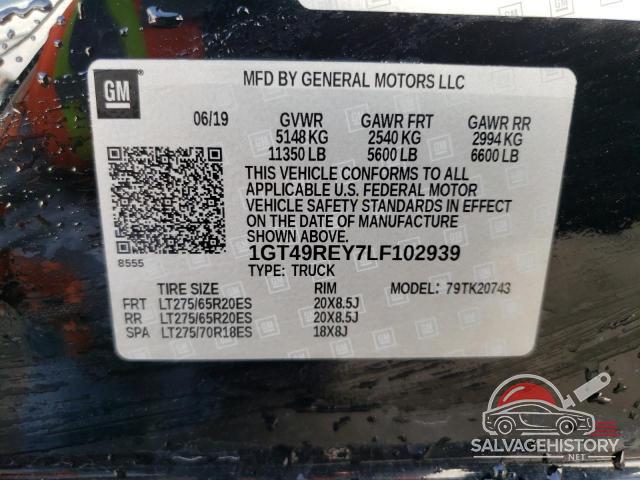 1GT49REY7LF102939 2020 GMC SIERRA photo no. 12