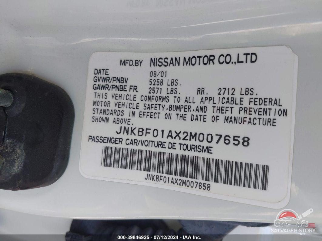 JNKBF01AX2M007658 2002 INFINITI Q45 photo no. 9