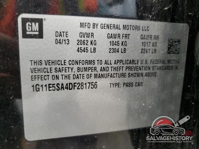 1G11E5SA4DF281756 2013 CHEVROLET MALIBU photo no. 12