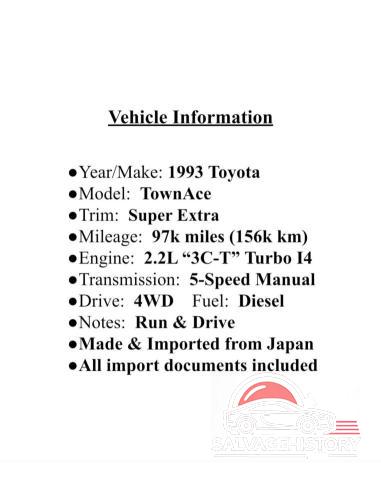 CR315002499 1993 TOYOTA ALL OTHER photo no. 9