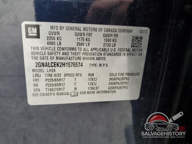 2GNALCEK2H1576574 2017 CHEVROLET EQUINOX photo no. 13