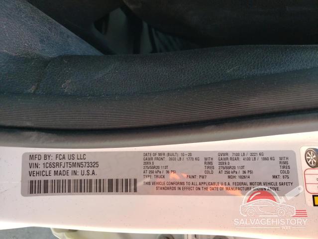 1C6SRFJT5MN573325 2021 RAM 1500 photo no. 12