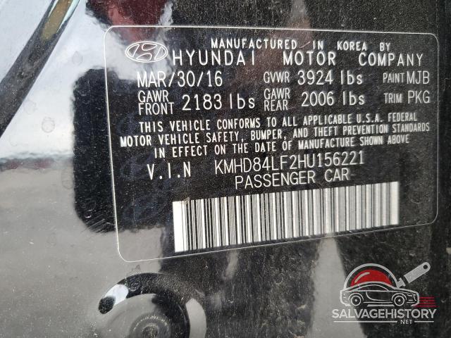 KMHD84LF2HU156221 2017 HYUNDAI ELANTRA photo no. 13