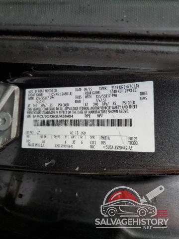 1FMCU9GX6GUA88494 2016 FORD ESCAPE photo no. 12