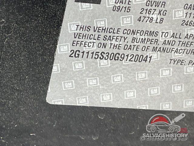 2G1115S30G9120041 2016 CHEVROLET IMPALA photo no. 3