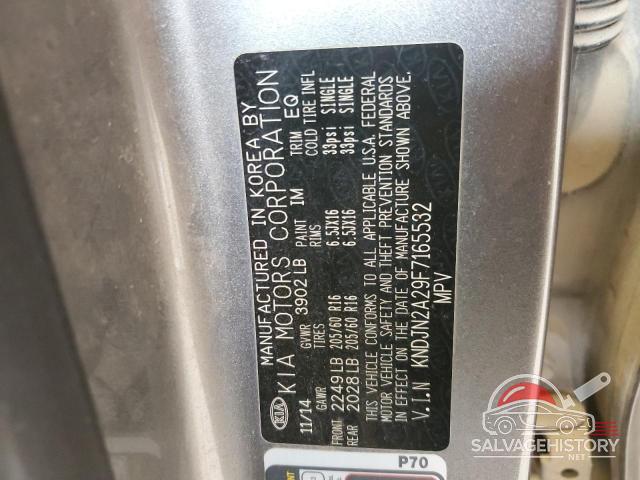 KNDJN2A29F7165532 2015 KIA SOUL photo no. 13