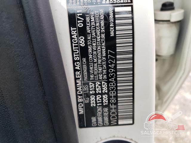 WDDHF8HB3BA394277 2011 MERCEDES-BENZ E-CLASS photo no. 12