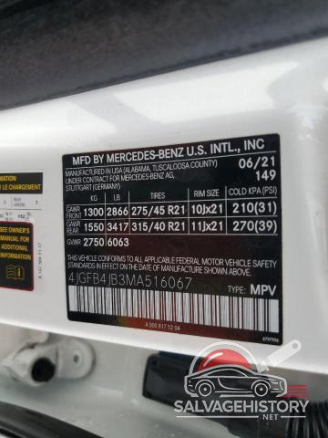 4JGFB4JB3MA516067 2021 MERCEDES-BENZ GLE-CLASS photo no. 12