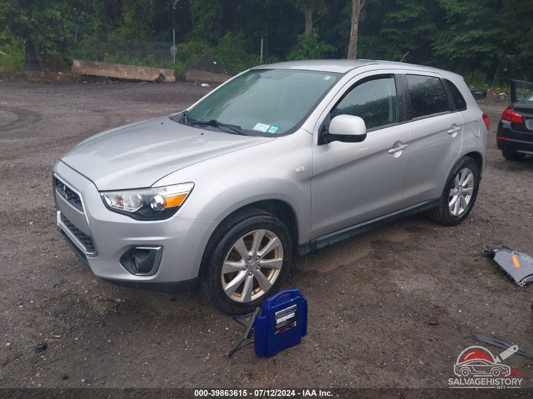 4A4AR3AU5EE024570 2014 MITSUBISHI OUTLANDER SPORT photo no. 2