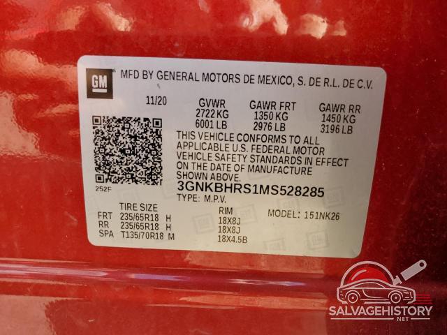3GNKBHRS1MS528285 2021 CHEVROLET BLAZER photo no. 13