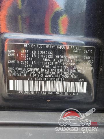 4S4BRBKC0D3228162 2013 SUBARU OUTBACK photo no. 13