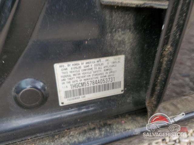 1HGCM55784A053731 2004 HONDA ACCORD photo no. 12
