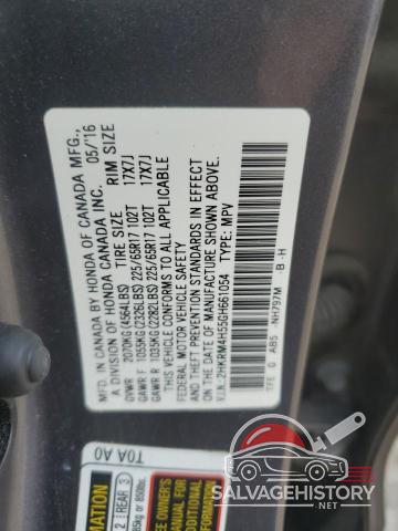 2HKRM4H55GH661054 2016 HONDA CRV photo no. 13