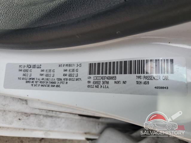 1C3CCCAB3FN680059 2015 CHRYSLER 200 photo no. 12