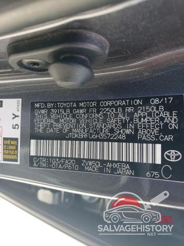 JTDKBRFU6H3572248 2017 TOYOTA PRIUS photo no. 12