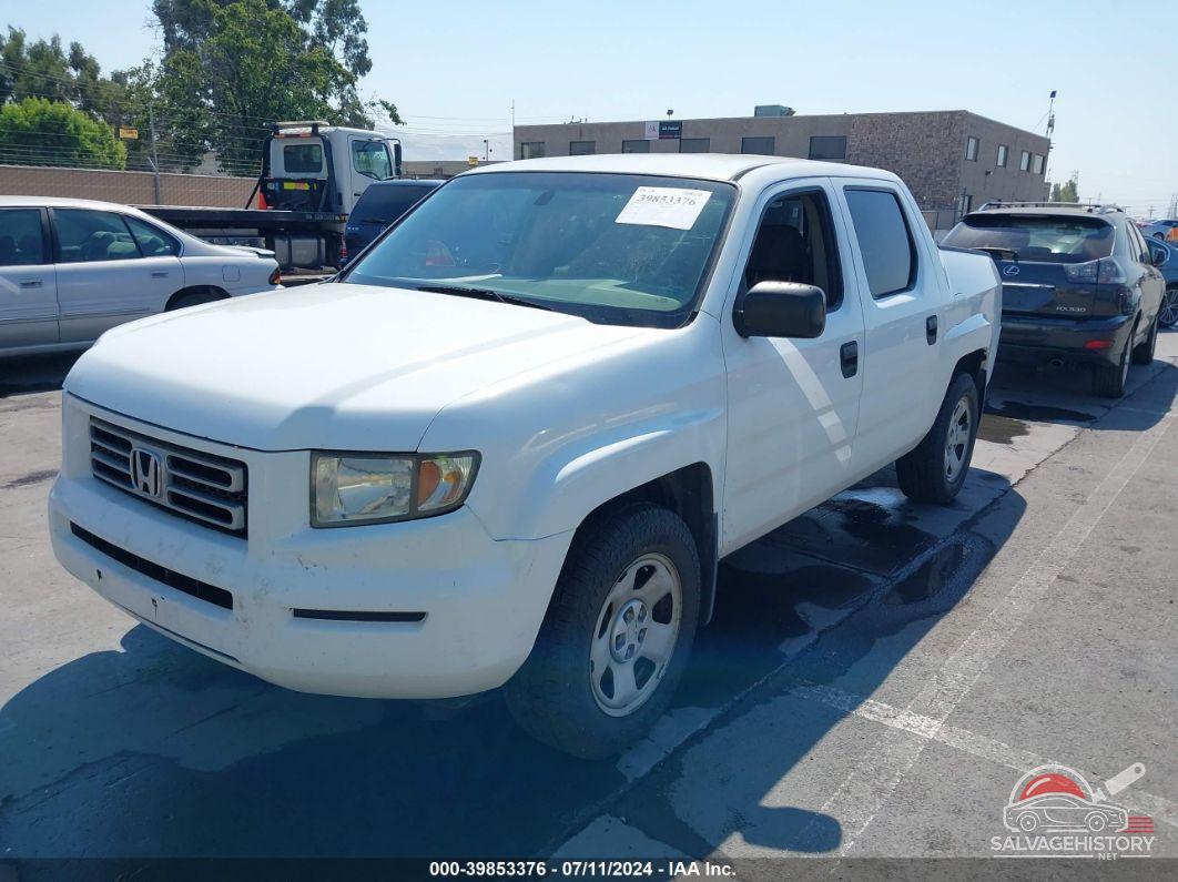 2HJYK16217H528725 2007 HONDA RIDGELINE photo no. 2