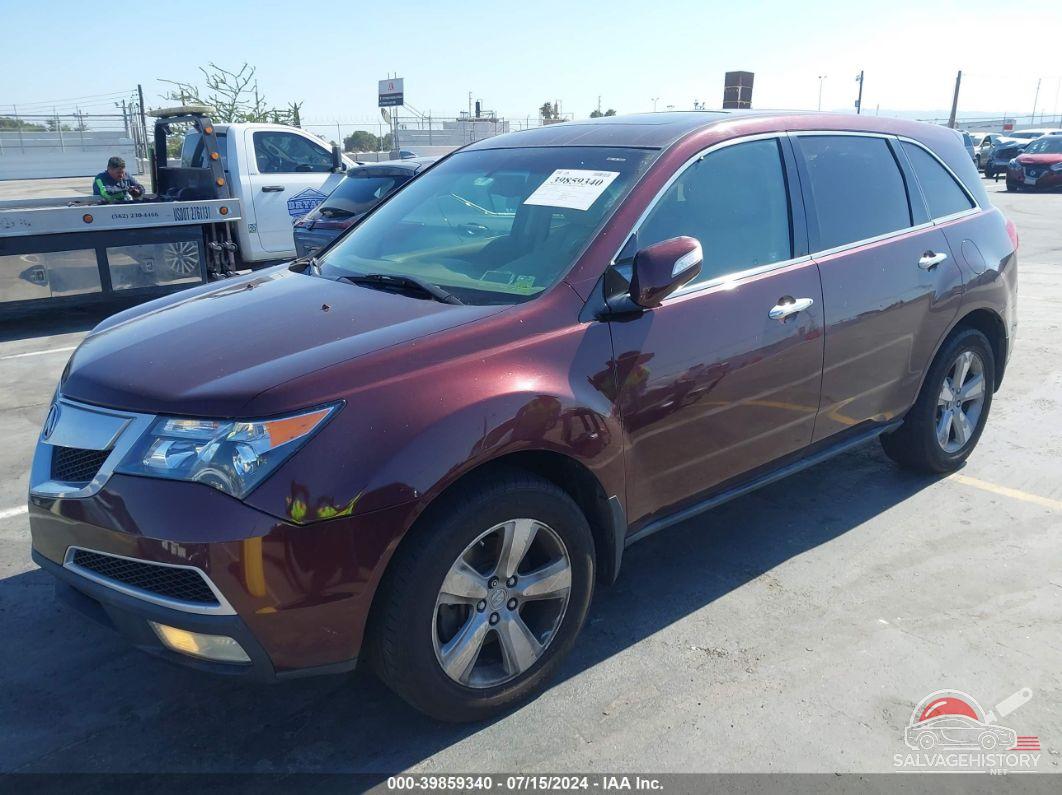 2HNYD2H28AH516817 2010 ACURA MDX photo no. 2