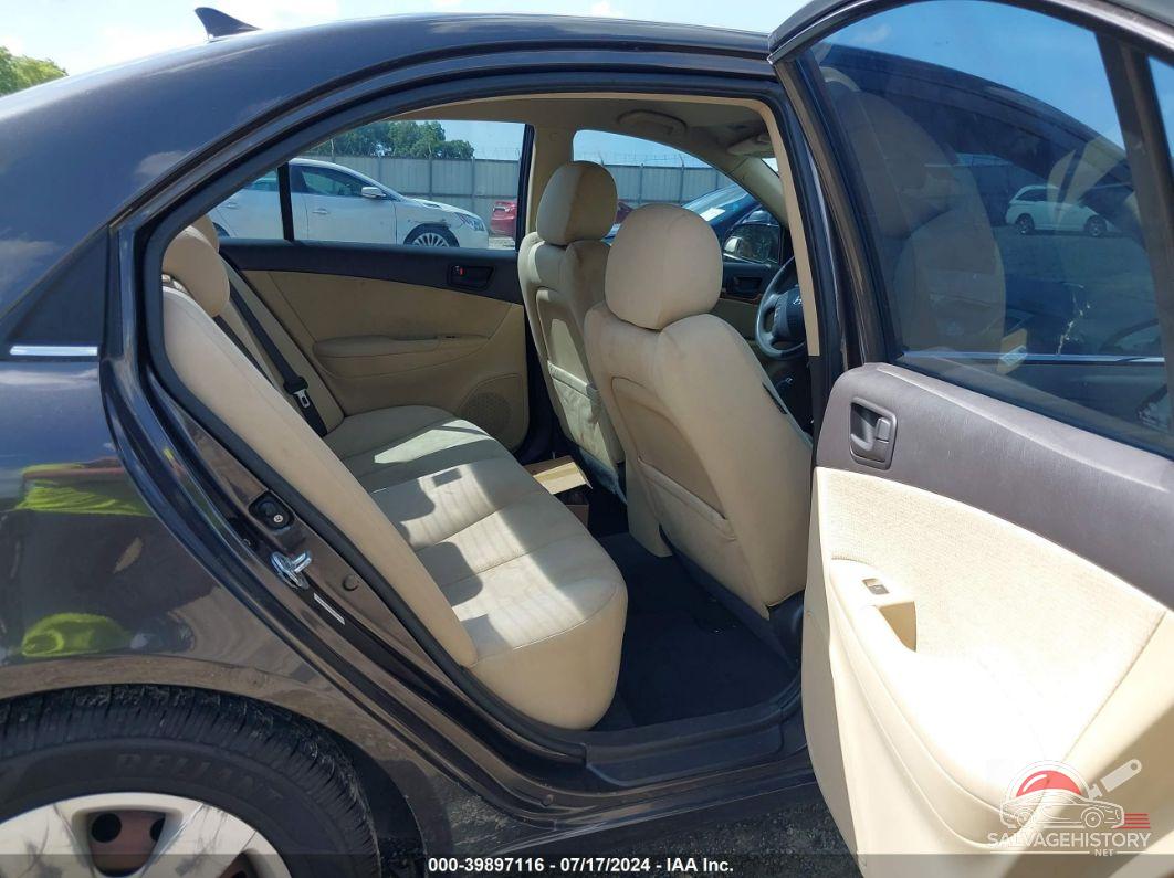 5NPET46C19H438516 2009 HYUNDAI SONATA photo no. 8
