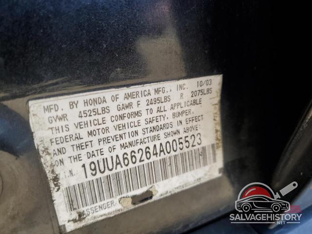 19UUA66264A005523 2004 ACURA TL photo no. 12