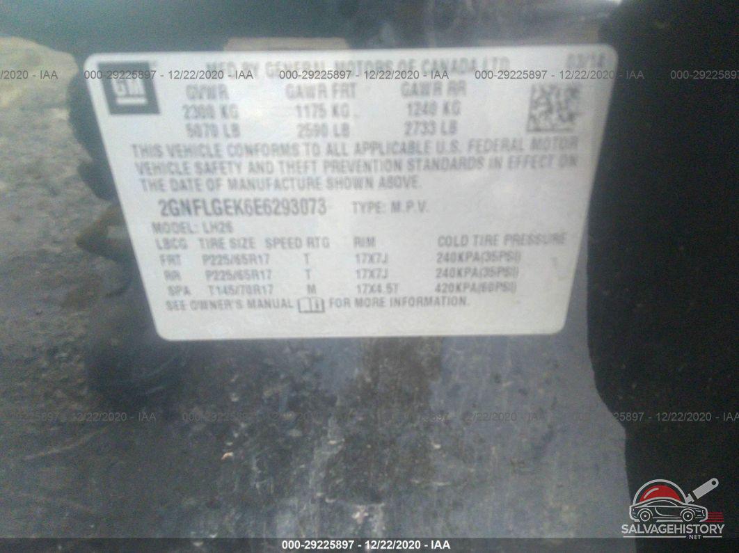 2GNFLGEK6E6293073 2014 CHEVROLET EQUINOX photo no. 9