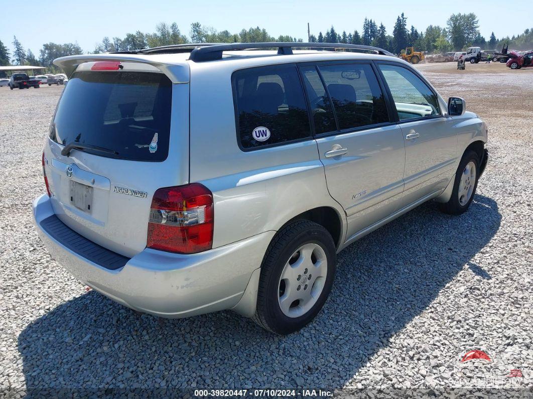 JTEEP21A360185962 2006 TOYOTA HIGHLANDER photo no. 4