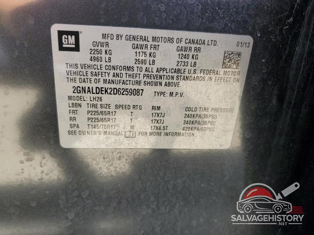 2GNALDEK2D6259087 2013 CHEVROLET EQUINOX photo no. 13