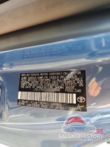 JTDJT903295243948 2009 TOYOTA YARIS photo no. 12
