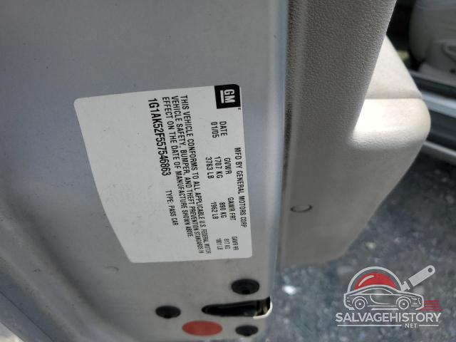 1G1AK52F557546863 2005 CHEVROLET COBALT photo no. 12